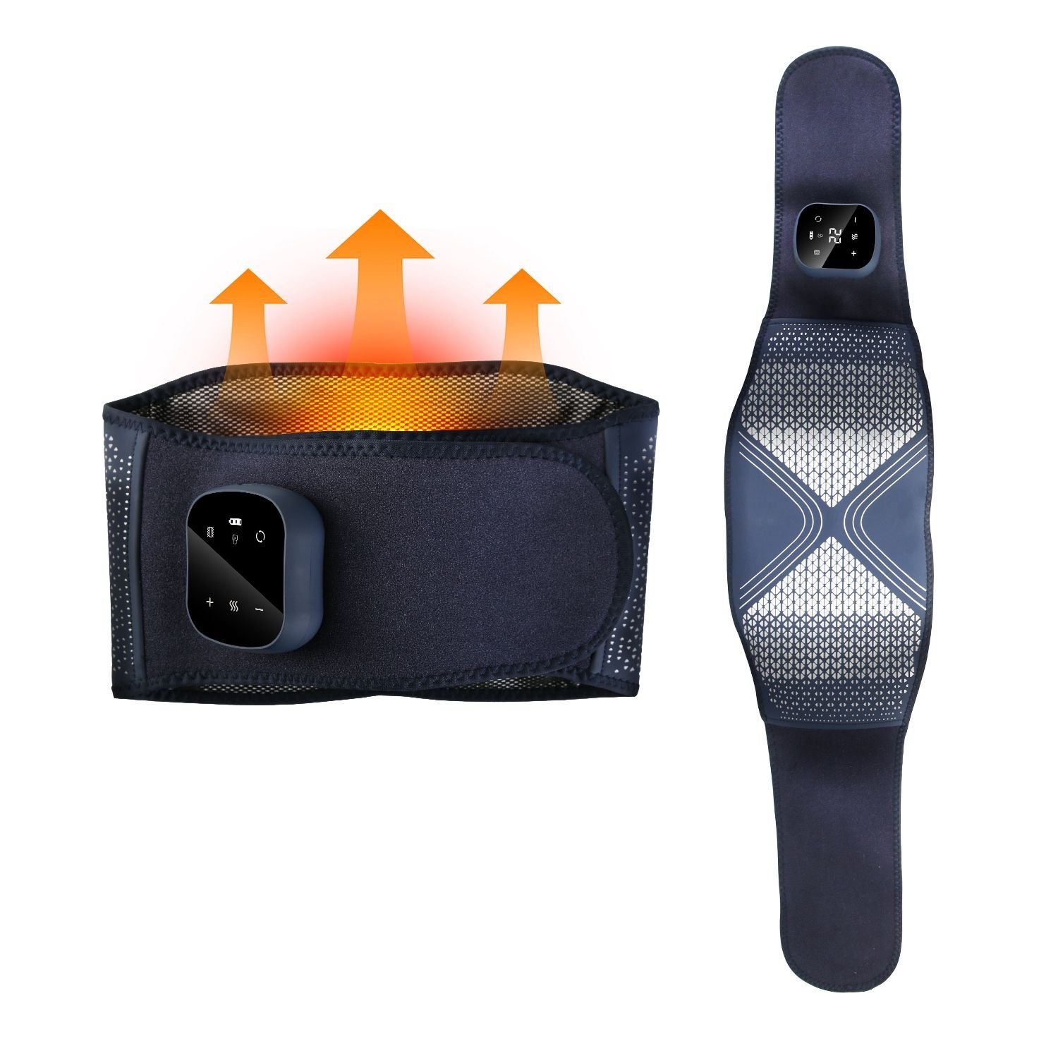 Lower Back Massager Heating Pad Cordless Heating Pad with Air Compression Vibration for Back Belly Waist Shoulder Pain Relief Lower Back Massager Heating Pad Cordless Heating Pad with Air Compression Vibration for Back Belly Waist Shoulder Pain Relief